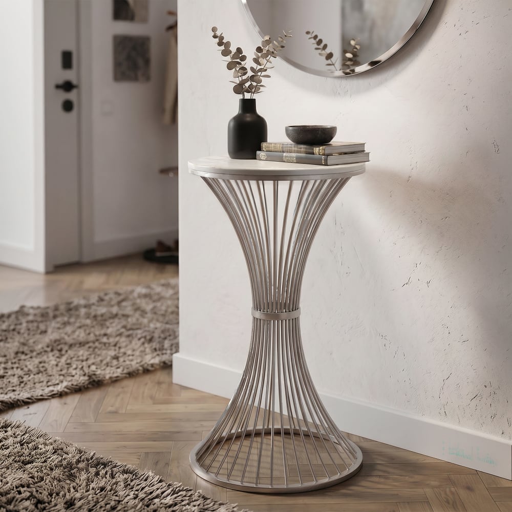 Mauro Ferretti, table d’appoint en métal, photo du marchand
