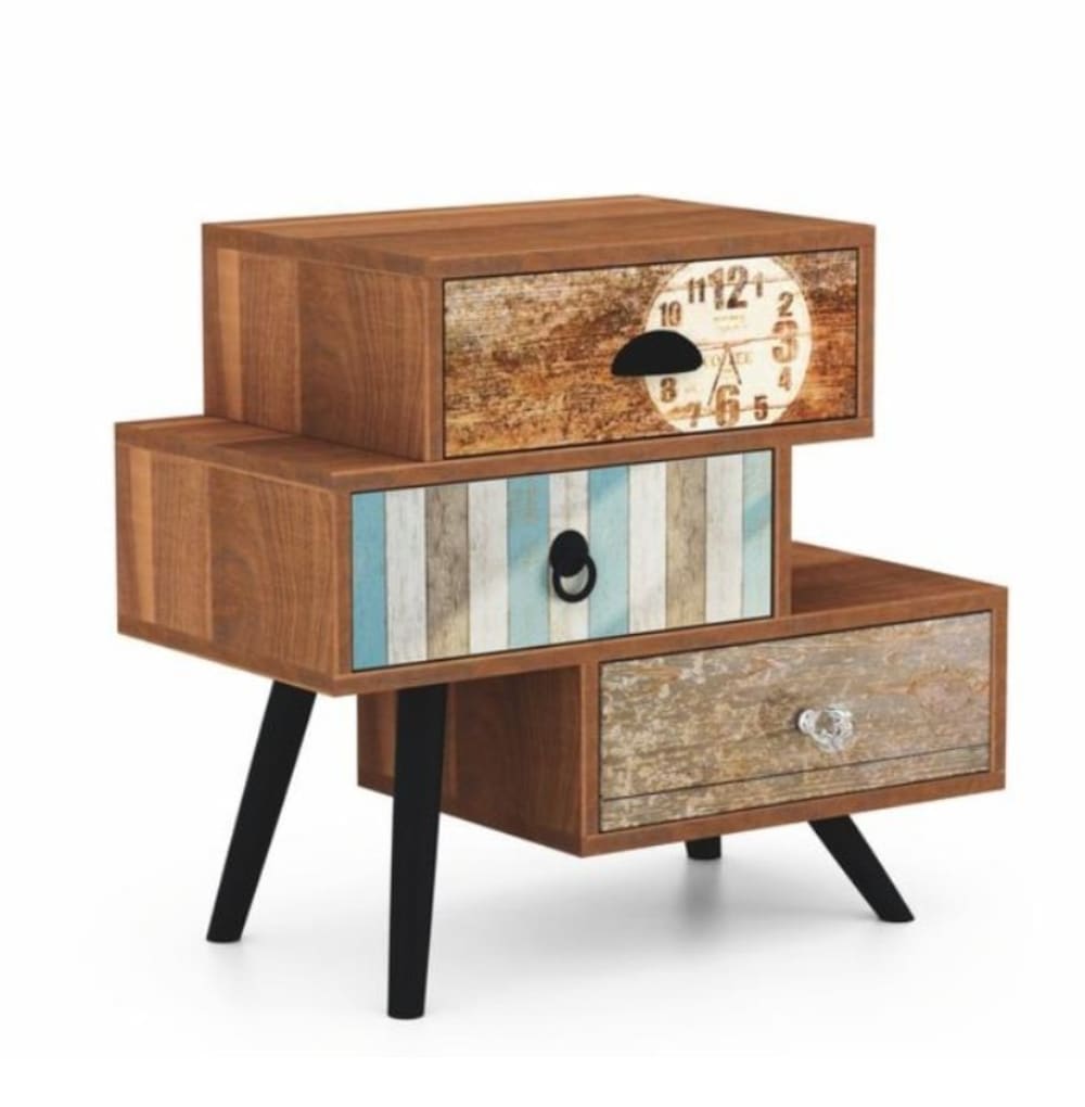 MSO, table d’appoint en bois, photo du marchand