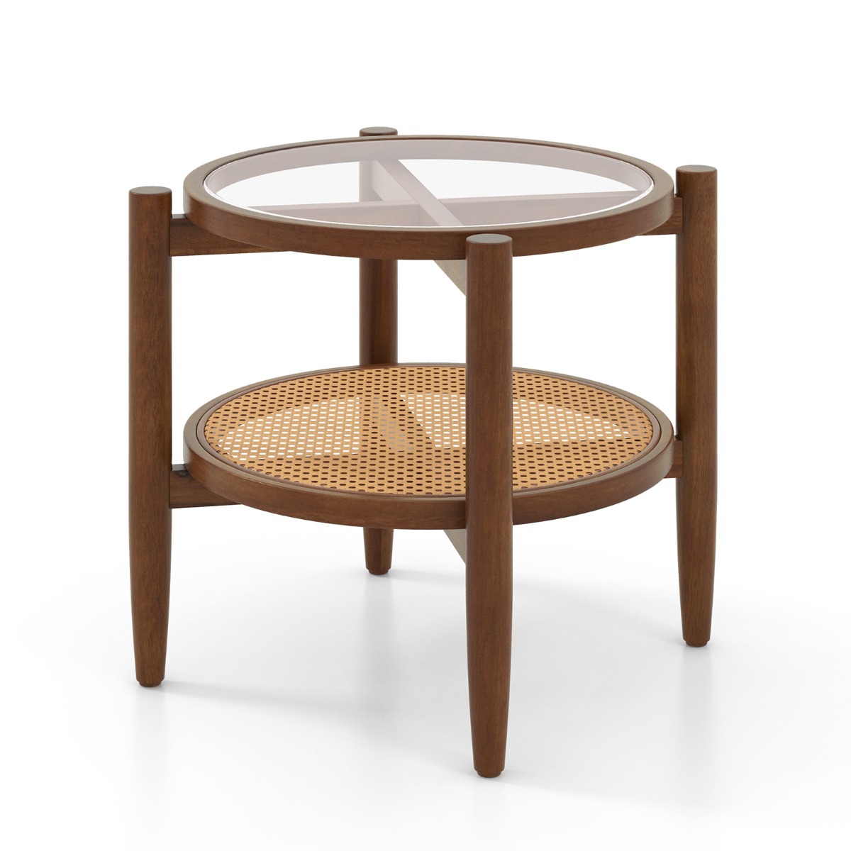 Costway, table d’appoint en verre, photo du marchand