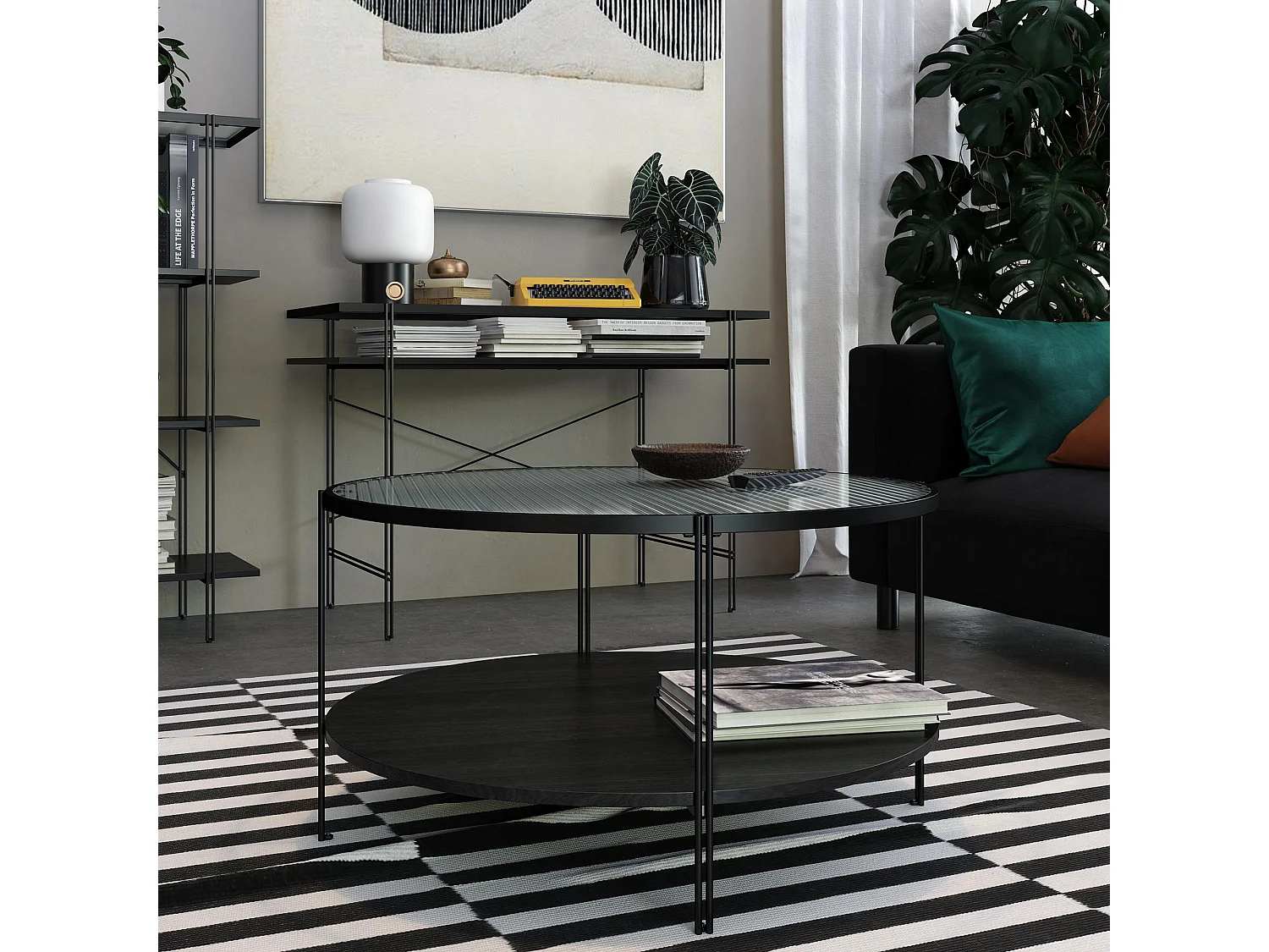 Dorel Home, table d’appoint en verre, photo du marchand