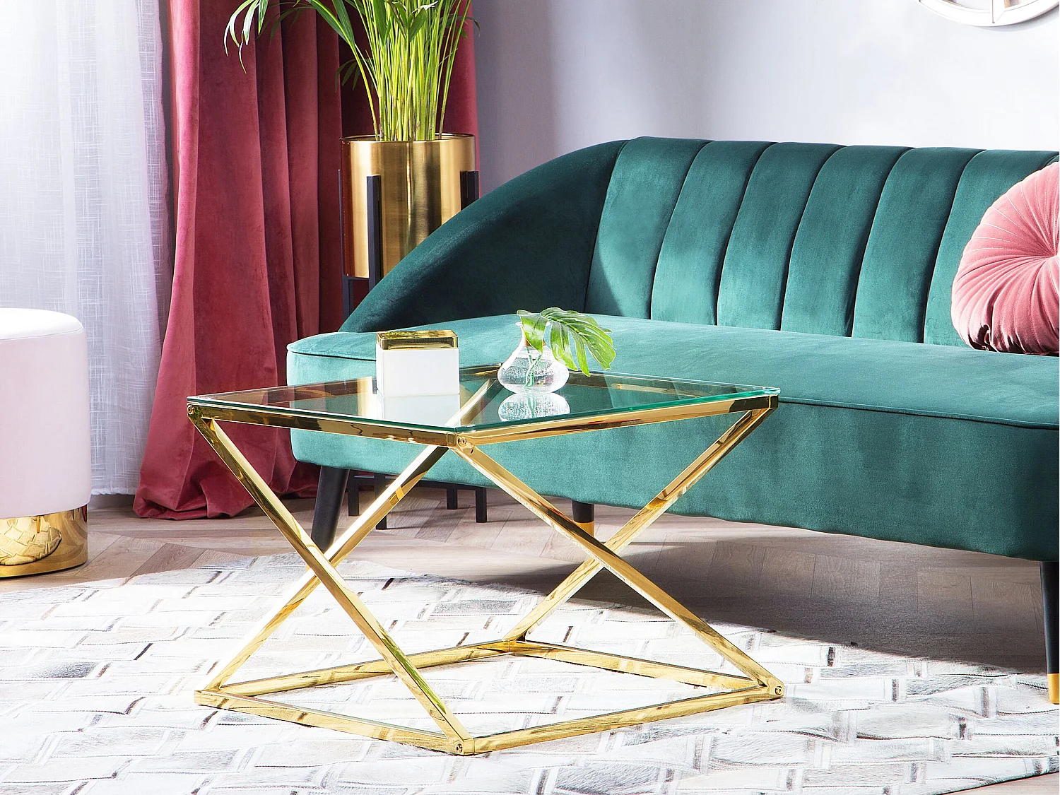 Beliani Beverly, table basse en verre, photo du marchand