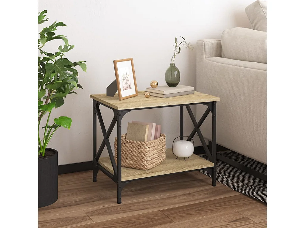 vidaXL, table d’appoint en panneau, photo du marchand