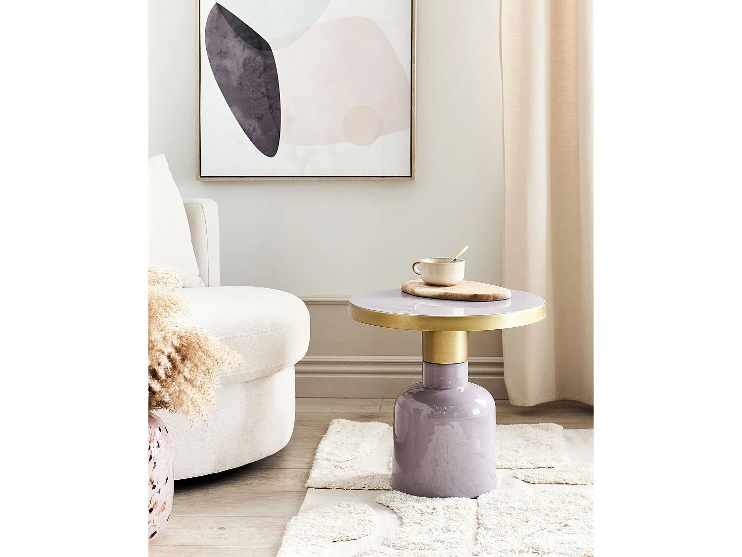 Beliani Lomita, table d’appoint en métal, photo du marchand