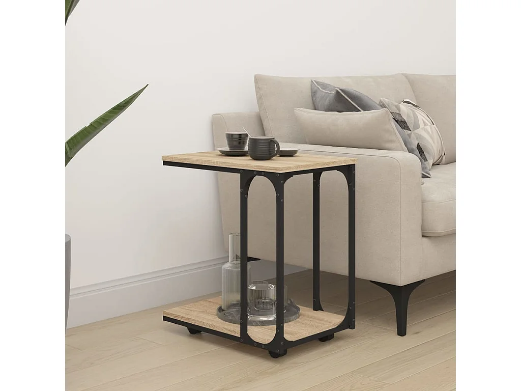 Clicnbuy, table d’appoint en bois, photo du marchand