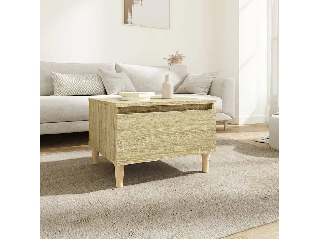 Clicnbuy, table d’appoint en bois, photo du marchand
