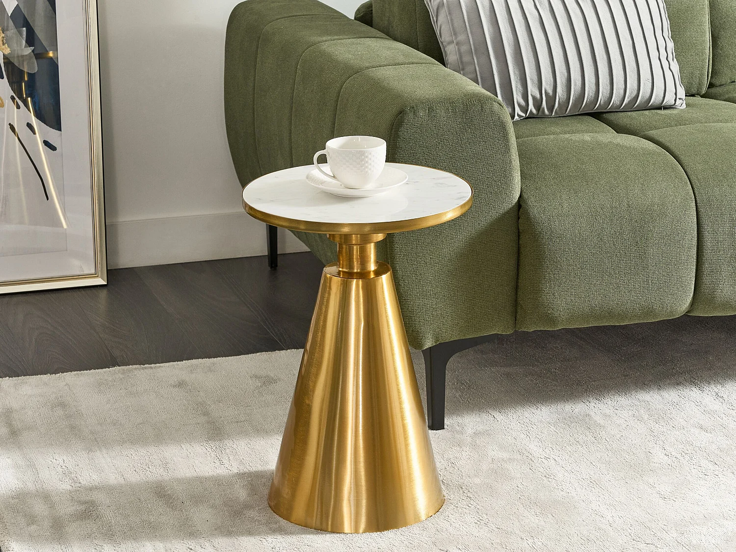 Beliani Andres, table d’appoint en métal, photo du marchand