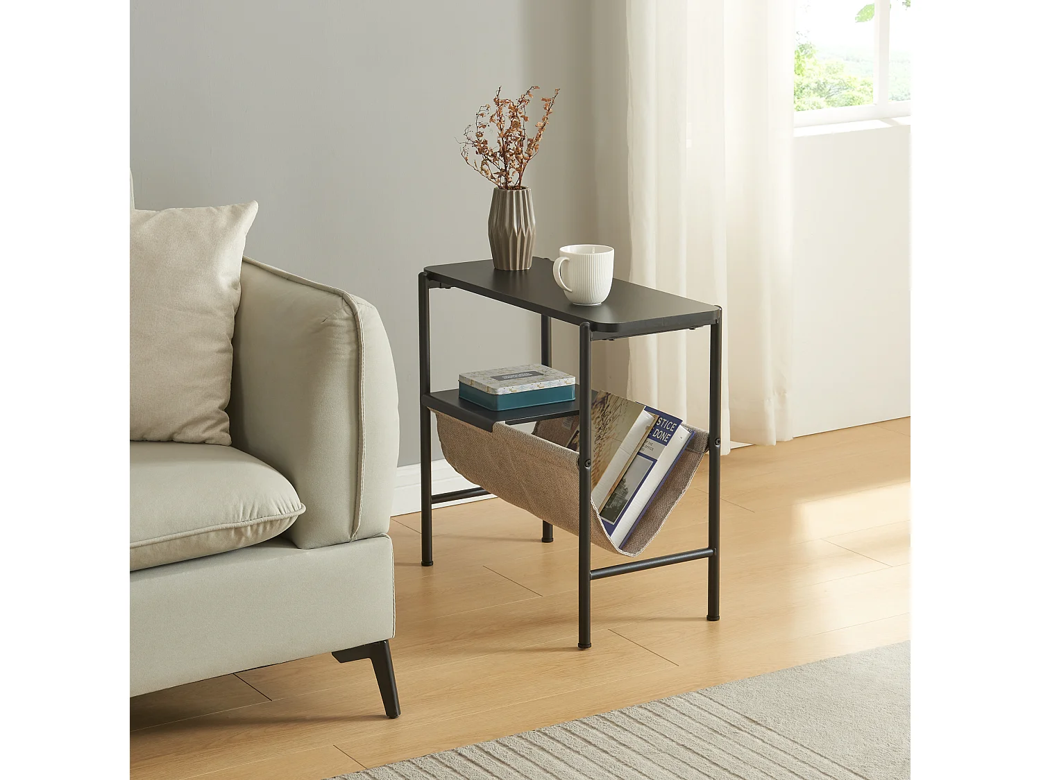 en.casa, table d’appoint en panneau, photo du marchand