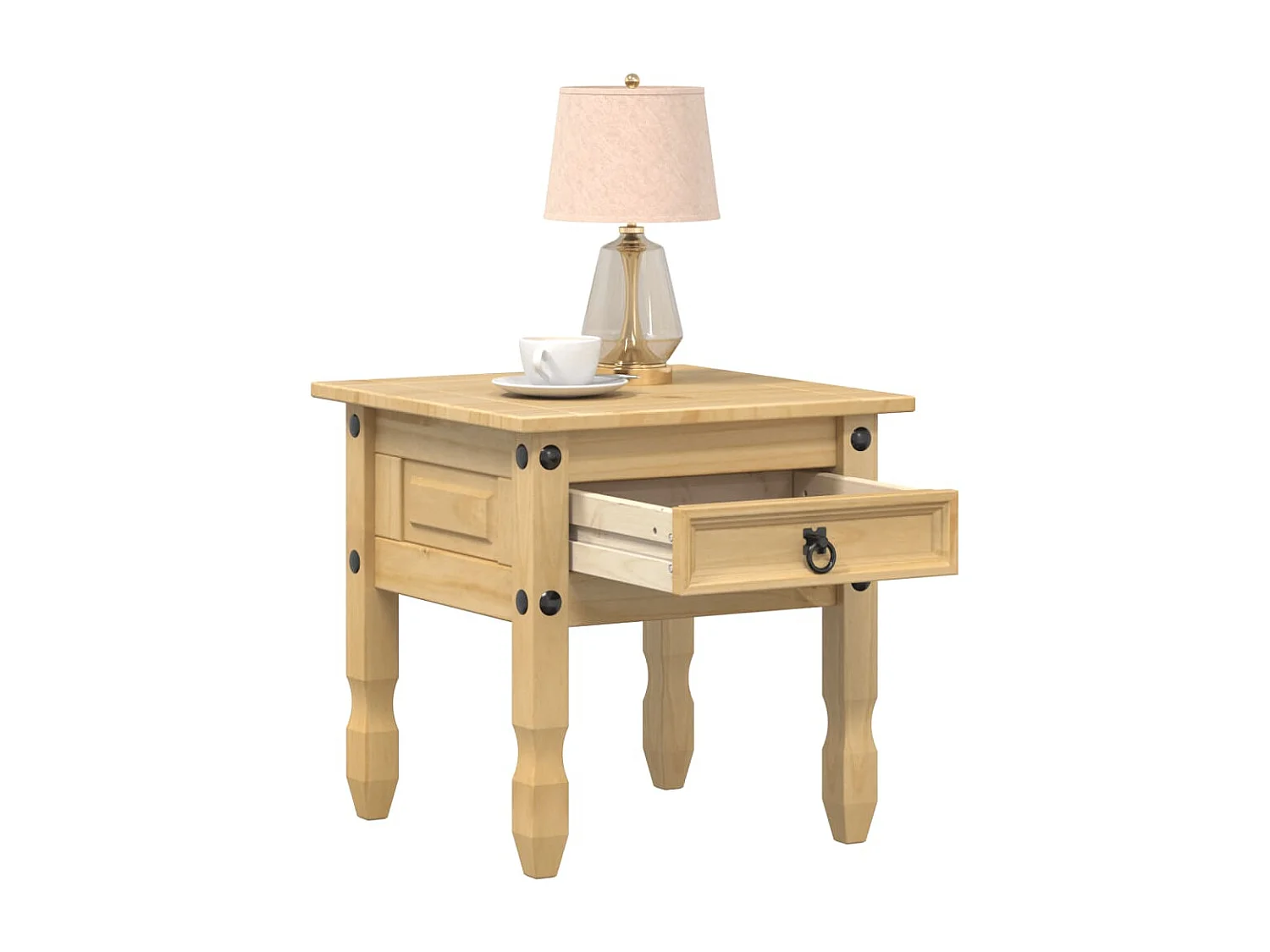 Vente-unique, table d’appoint en bois, photo du marchand