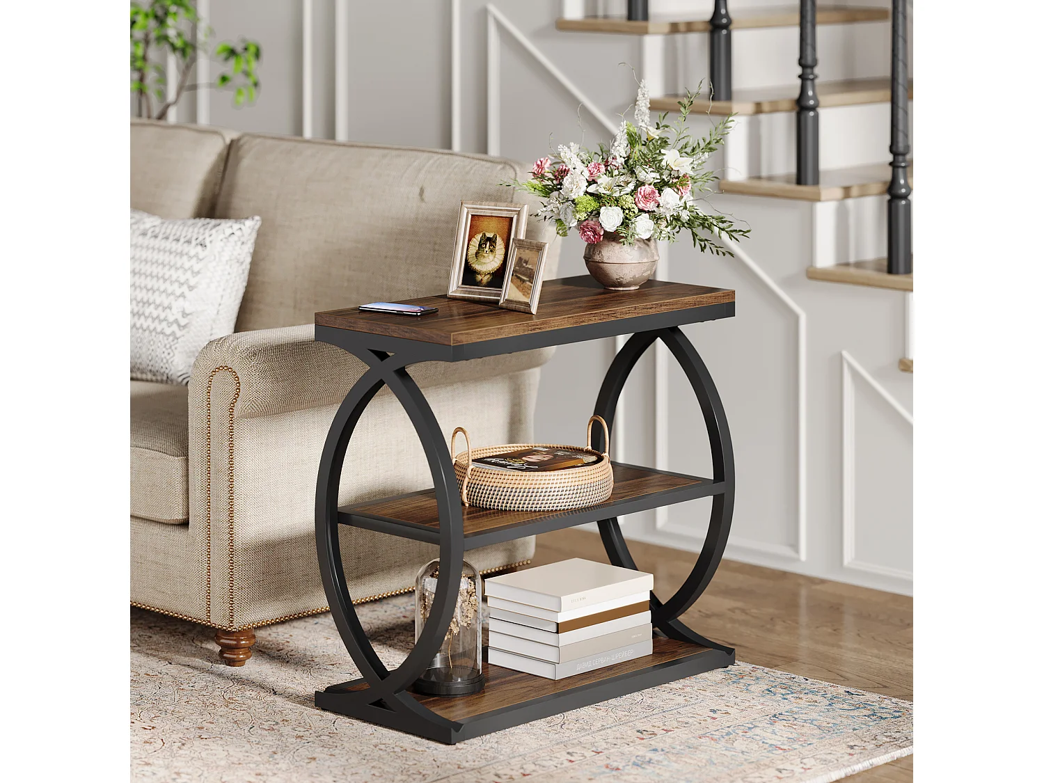 Tribesigns, table d’appoint en panneau, photo du marchand