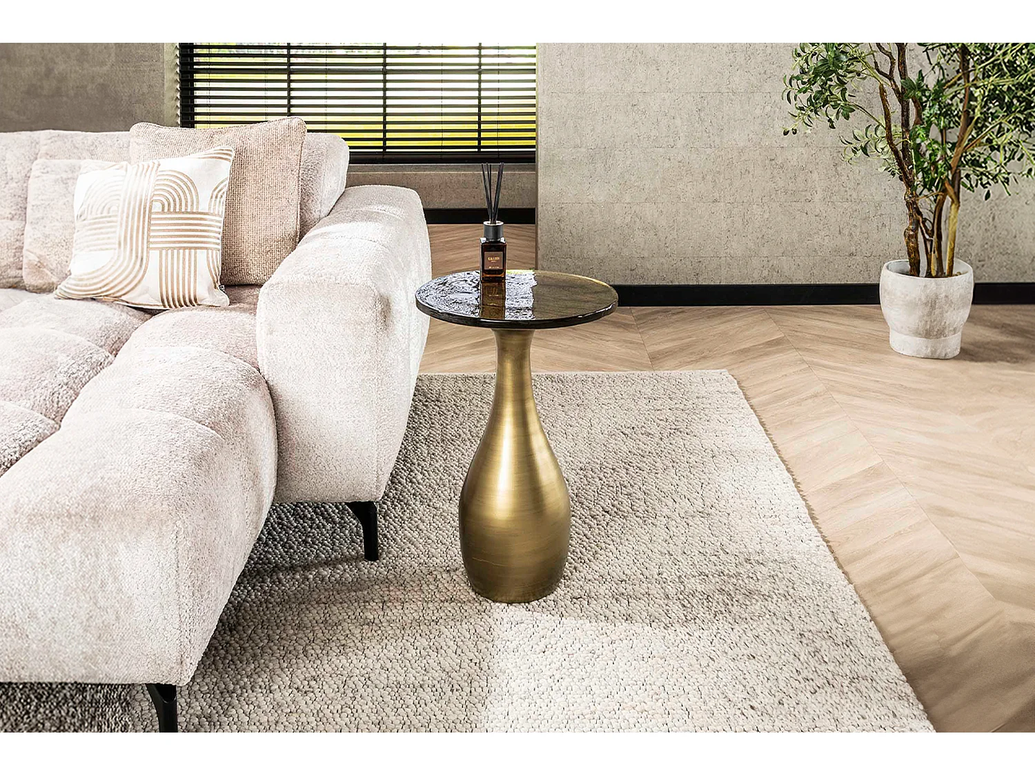Kawola Mokka, table d’appoint en verre, photo du marchand