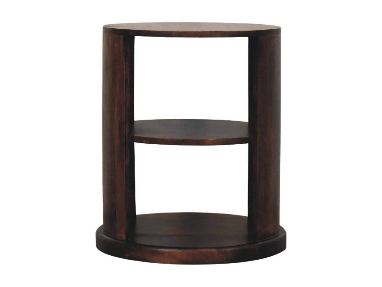 Vente-unique, table d’appoint en bois massif, photo du marchand
