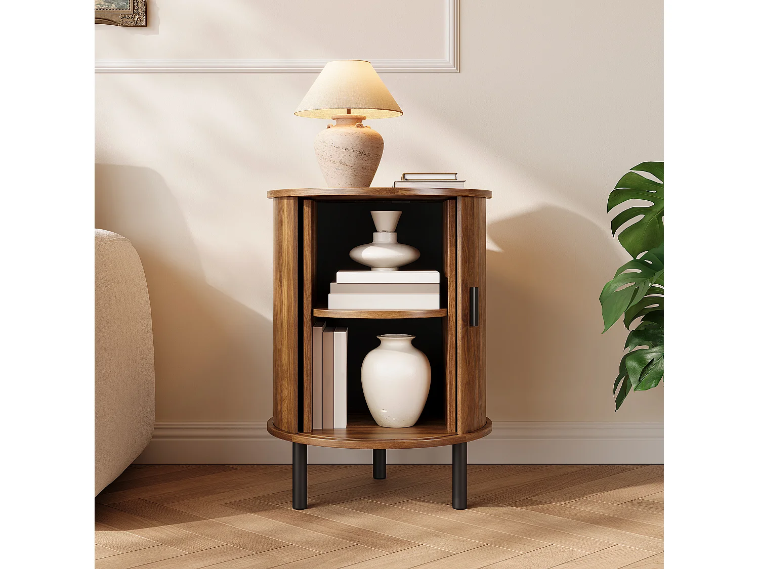 Vente-unique, table d’appoint en panneau, photo du marchand